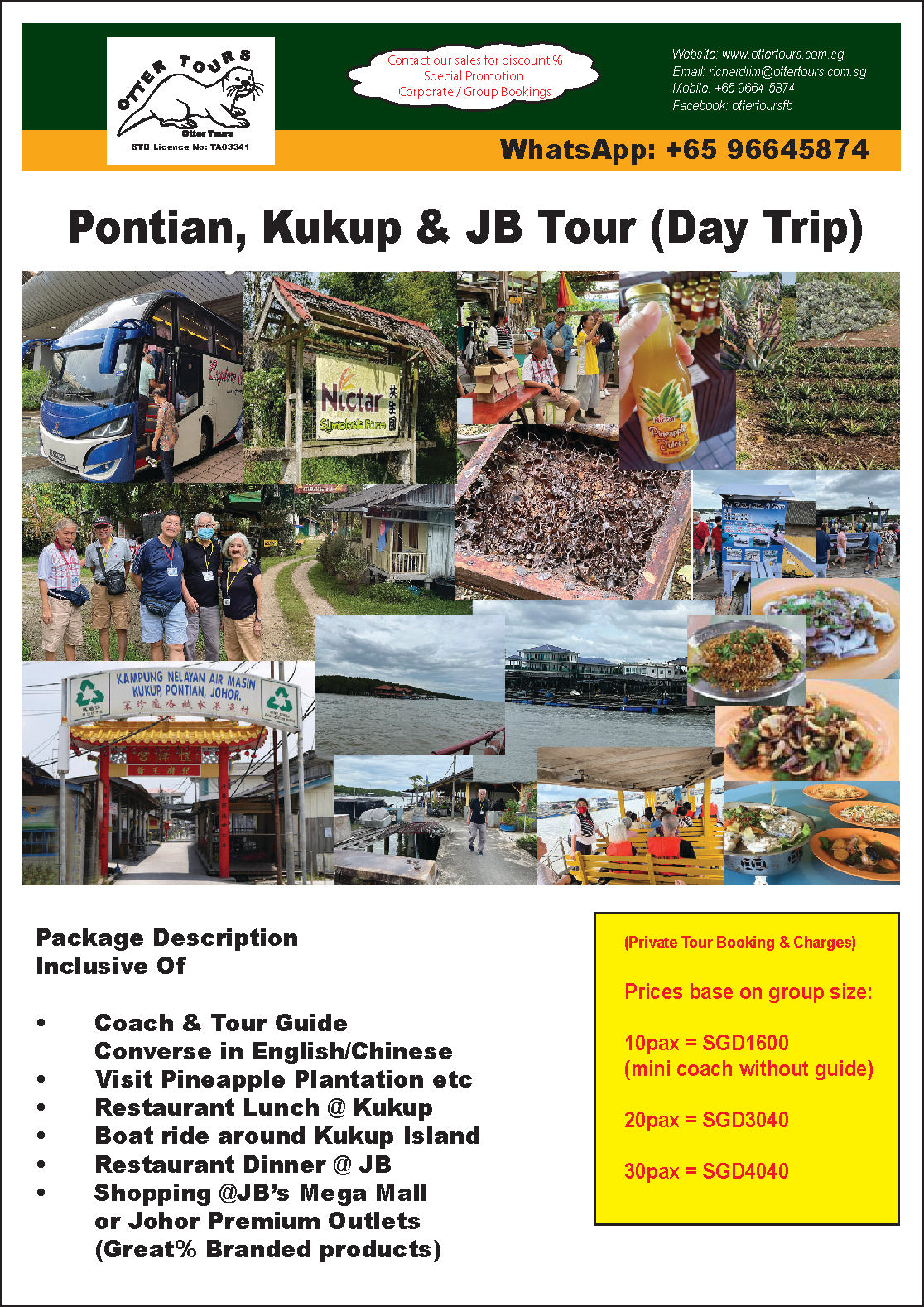 KUKUP -Pontian, Kukup & JB Mega Mall Shopping Tour (Day Trip)