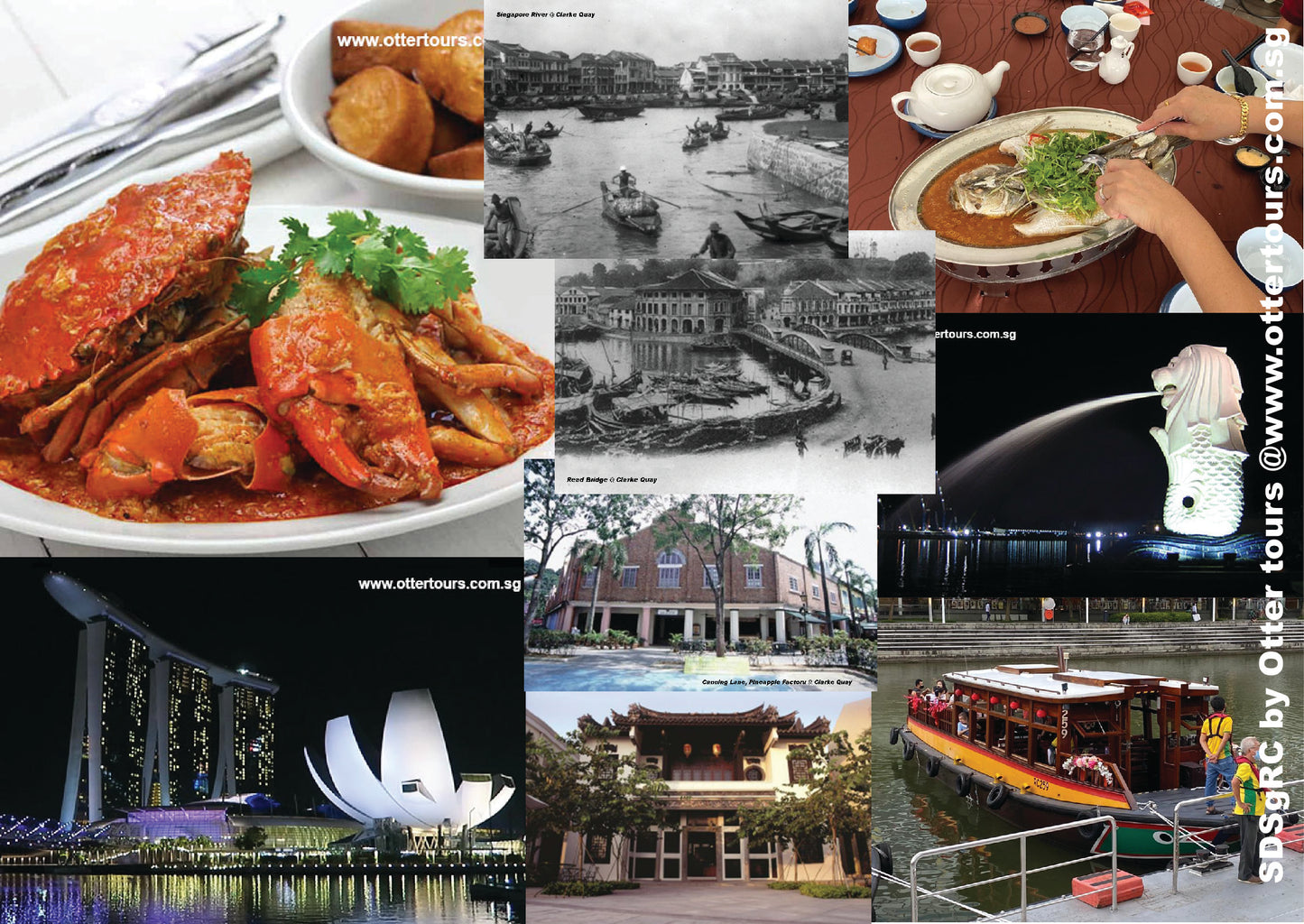 Seafood Dinner And Singapore River Cruise c/w Heritage Tour At Clarke Quay